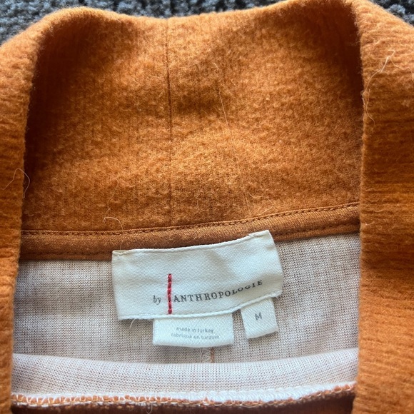 Anthropologie Rusty Orange Mock Neck Pullover Sweater - Picture 2 of 3